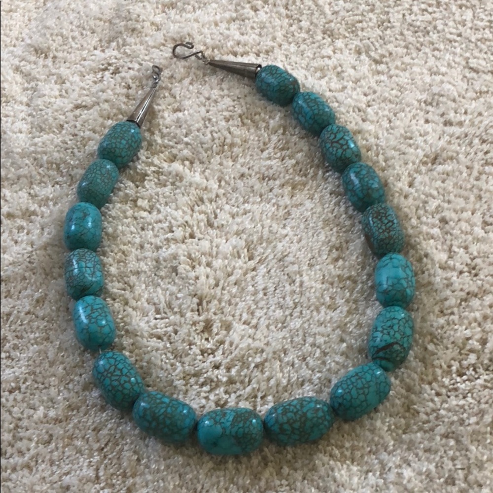 Handmade turquoise choker